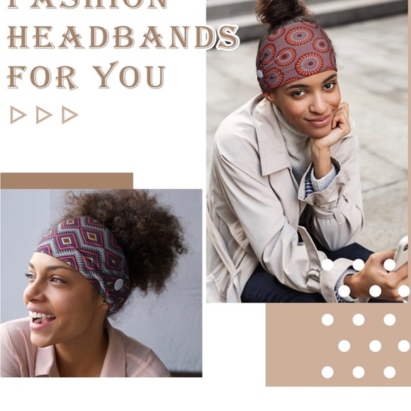 Elastic Headbands Beach Hair Accessories for Women Girls (Simple Patterns)​​ - Picture 5 of 7